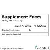 Información nutricional de Creatina Hi-Tech ingredientes