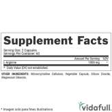 Información nutricional de L-Arginina 1000 Nutrex ingredientes