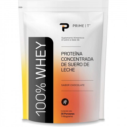 100% Whey Proteina Primetech 1 kg Chocolate