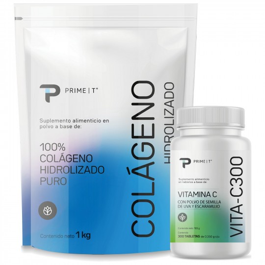 Colágeno Hidrolizado 1 kg y Vitamina C VITA-C300