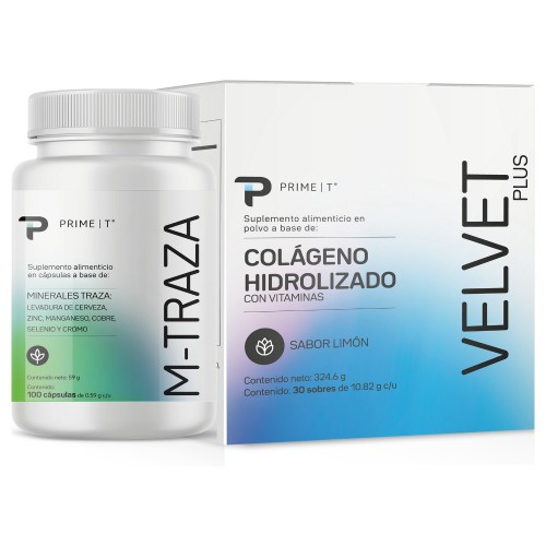 Colágeno VELVET y Minerales M-TRAZA