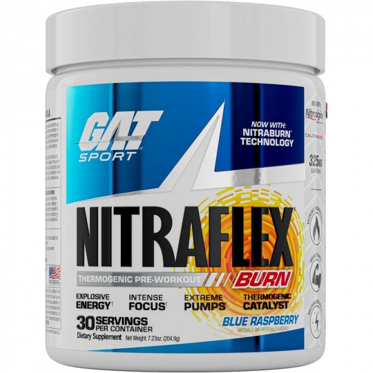 Tabla nutricional de Nitraflex Burn GAT ingredientes