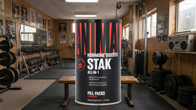 Animal Stak es uno de los suplementos con precursores hormonales más completos que existen en el mercado